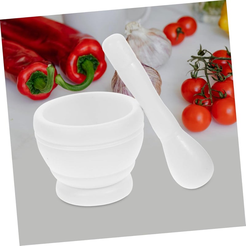 Reusable Plastic Garlic Crusher Pestle Bowl For Ginger And Spices Efficient Grinding - Image 4